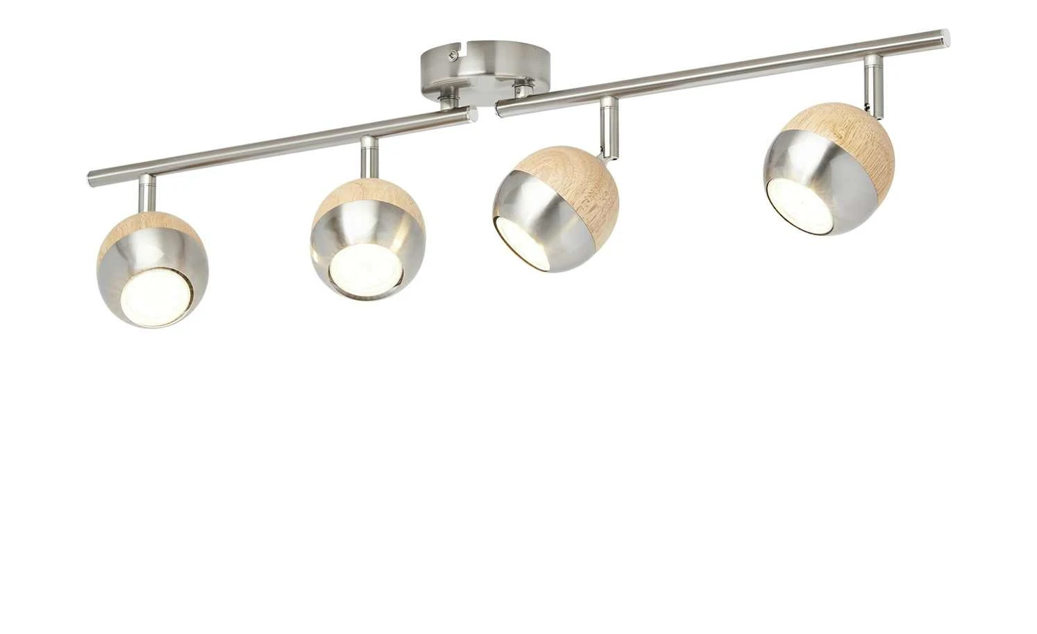 KHG LED-Spot, 4-flammig, mit Holz 1 KHG LED-Spot, 4-flammig, mit Holz