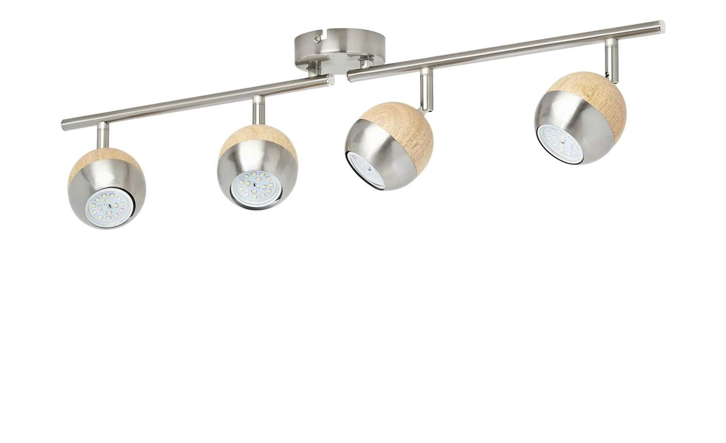 KHG LED-Spot, 4-flammig, mit Holz 4 KHG LED-Spot, 4-flammig, mit Holz – Bild 4