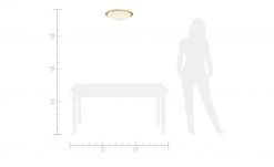 KHG LED-Deckenleuchte, 1-flammig, goldfarben | 42,5|cm -Innenleuchten Verkaufsladen 664101 11 202002252238