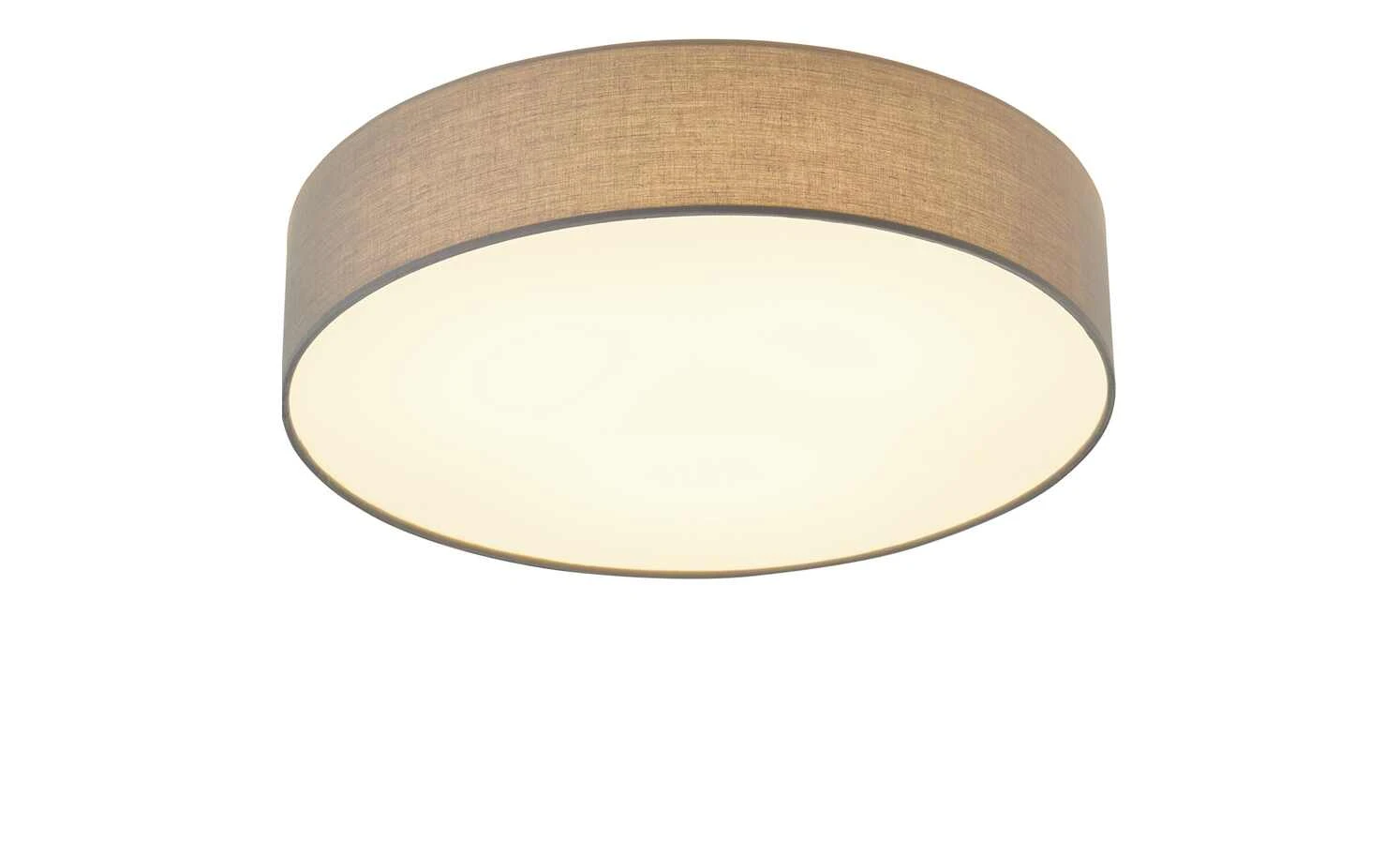 KHG LED-Deckenleuchte, 1-flammig, Stoffschirm grau 4 KHG LED-Deckenleuchte, 1-flammig, Stoffschirm grau – Bild 4