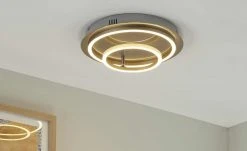 Meisterleuchten LED-Deckenleuchte, 2-flammig, chrom ´2 Ringe´