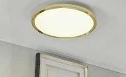 KHG LED-Deckenleuchte, messing-blank