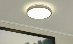 LED-Bad-Deckenleuchte, 1-fammig, chrom-matt