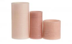 LED-Echtwachs-Kerzen 3er-Set, apricot -Innenleuchten Verkaufsladen 665442 4 202201191242