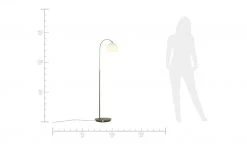 Fischer-Honsel Stehlampe mit gebogenem, verstellbarem Arm | Nickel matt -Innenleuchten Verkaufsladen 678180 9 202002262236