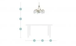 KHG Kronleuchter messing matt 8-flammig -Innenleuchten Verkaufsladen 680606 10 201911012243