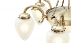 KHG Kronleuchter messing matt 8-flammig -Innenleuchten Verkaufsladen 680606 6 201811271453