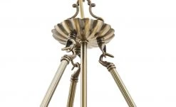 KHG Kronleuchter messing matt 8-flammig -Innenleuchten Verkaufsladen 680606 9 201811271453