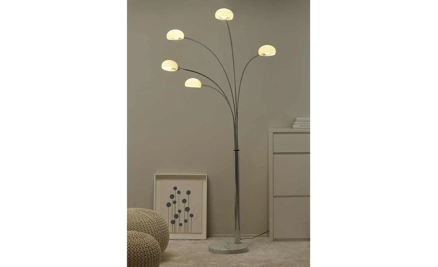 KHG Bogenleuchte, 5-flammig, chrom 1 KHG Bogenleuchte, 5-flammig, chrom