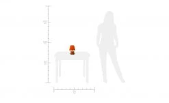 for friends Tischlampe orange m. Keramikfuß, Stoffschirm -Innenleuchten Verkaufsladen 683195 3 202207191232