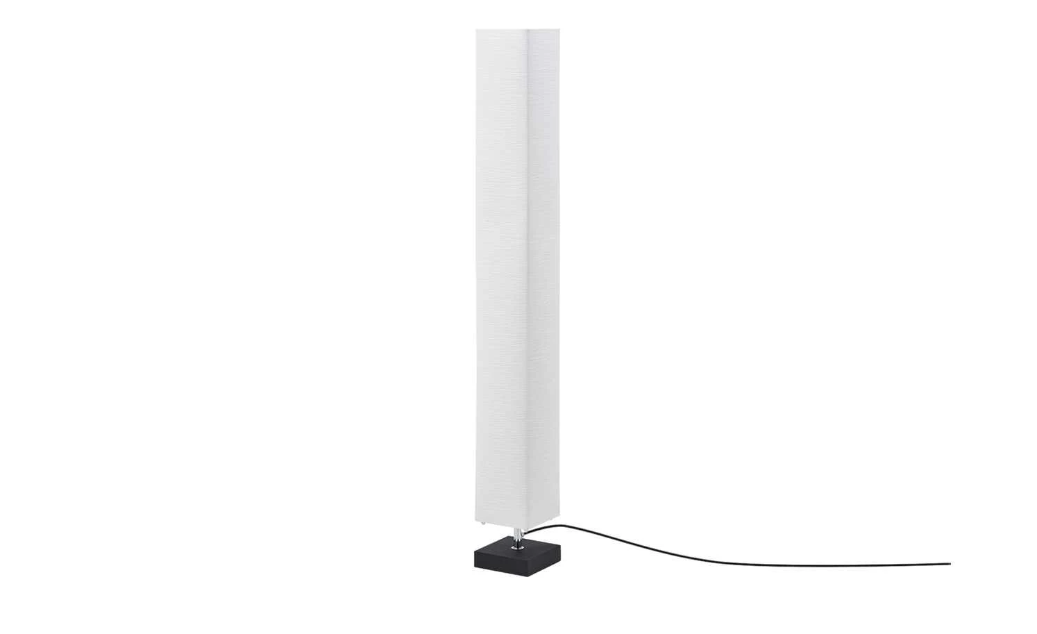 HOME STORY Stehlampe mit weißem Papierschirm, Holzfuß 3 HOME STORY Stehlampe mit weißem Papierschirm, Holzfuß – Bild 3