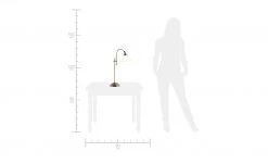 KHG Tischleuchte altmessing in Antik-Optik -Innenleuchten Verkaufsladen 686212 5 202106071305