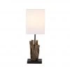 Paul Neuhaus Tischlampe mit Fuß aus Treibholz