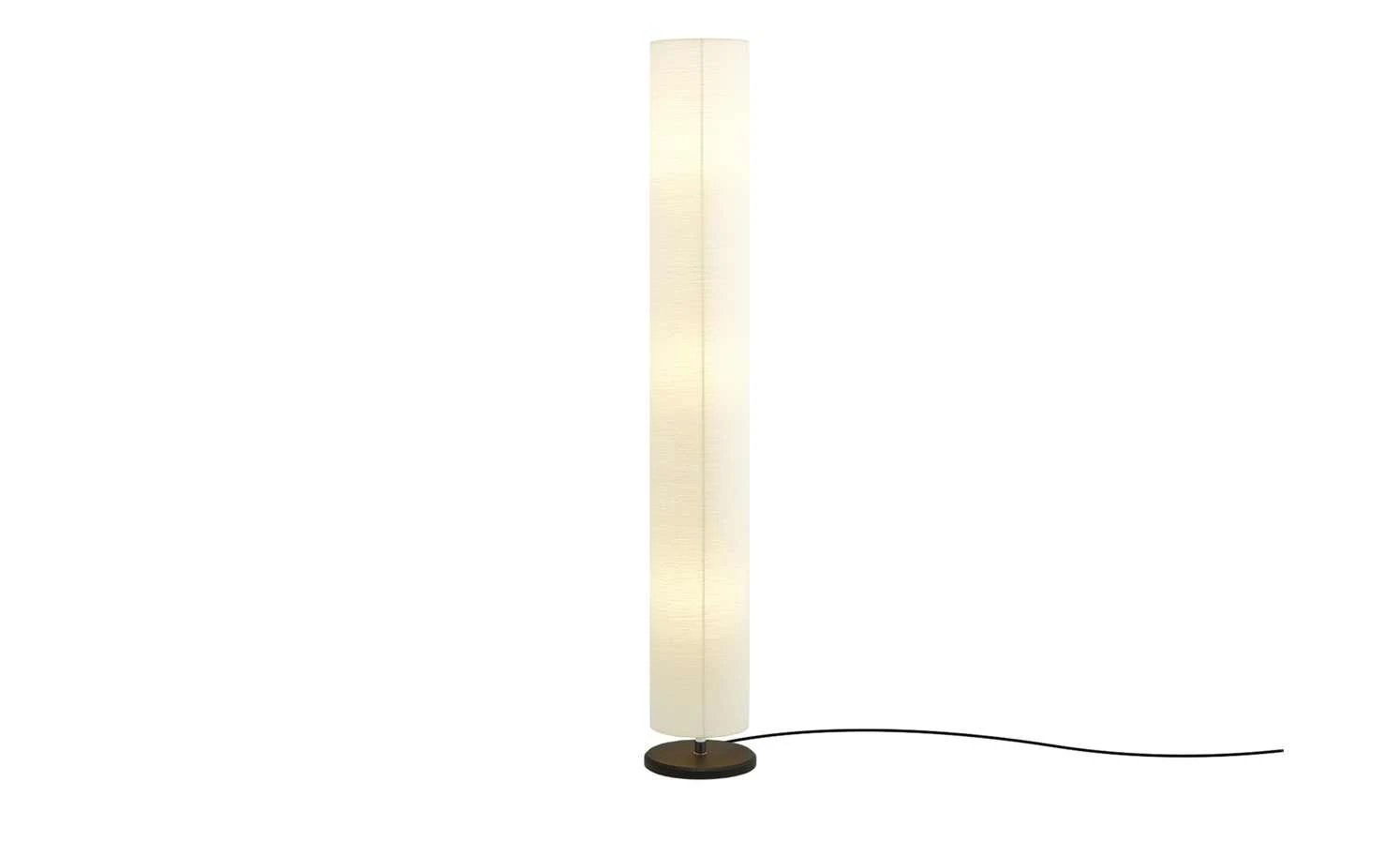 HOME STORY Stehlampe mit weißem Papierschirm rund 3 HOME STORY Stehlampe mit weißem Papierschirm rund – Bild 3