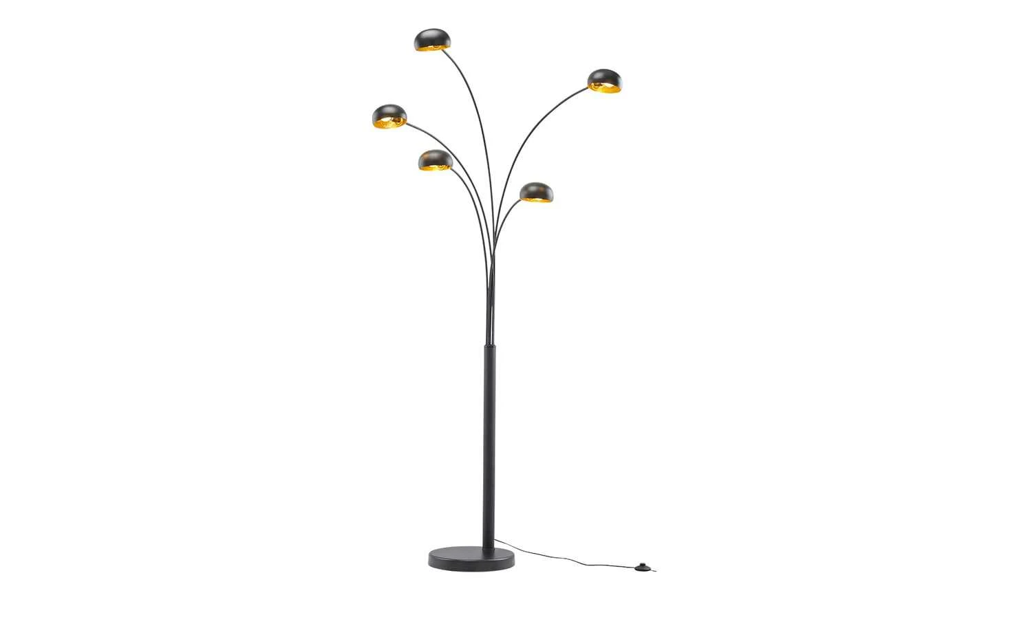 HOME STORY Bogenleuchte schwarz mit 5 Armen 7 HOME STORY Bogenleuchte schwarz mit 5 Armen – Bild 7