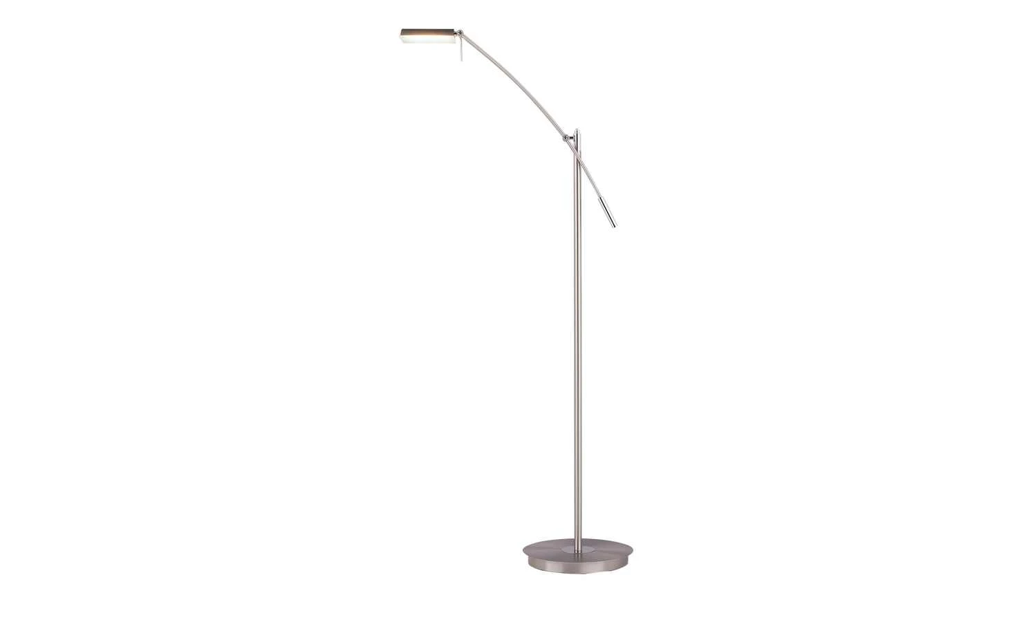 Trio LED-Leseleuchte nickel matt schwenkbar 1 Trio LED-Leseleuchte nickel matt schwenkbar