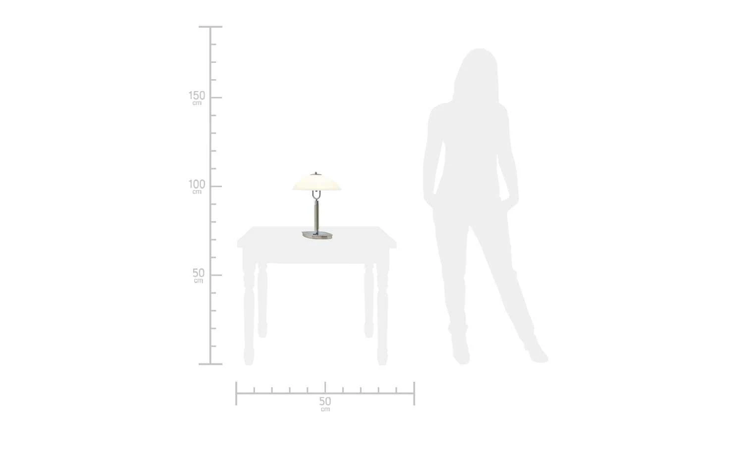 KHG LED- Tischleuchte, Schiffchenglas | Chrom 5 KHG LED- Tischleuchte, Schiffchenglas | Chrom – Bild 5