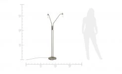 Paul Neuhaus LED- Stehleuchte, 2-flammig, nickel matt -Innenleuchten Verkaufsladen 689759 8 202106071305