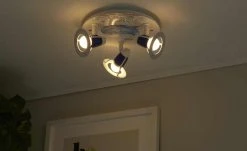 Deckenleuchte, 3-flammig, `Paul Pottwal`