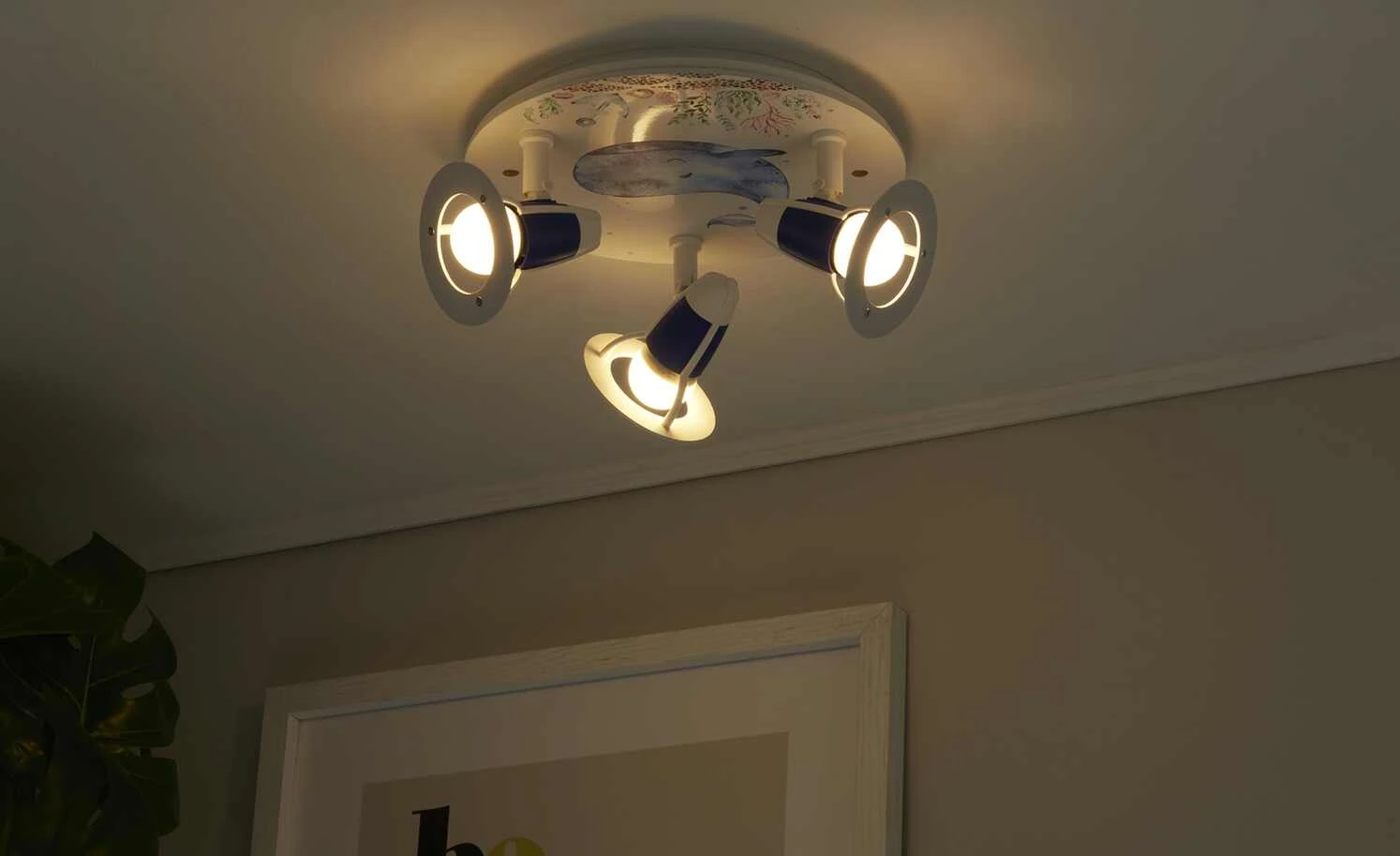 Deckenleuchte, 3-flammig, `Paul Pottwal` 1 Deckenleuchte, 3-flammig, `Paul Pottwal`